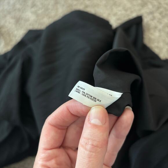 Gap Silk Blend Draped Hem High Low Dress M Smocked Whimsigoth Lagenlook Y2K - Picture 12 of 12